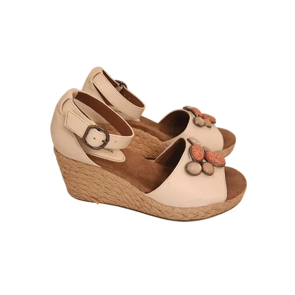 Style & Co.  Women's Seleeney Stone Embellished Wedge Sandals 5.5M